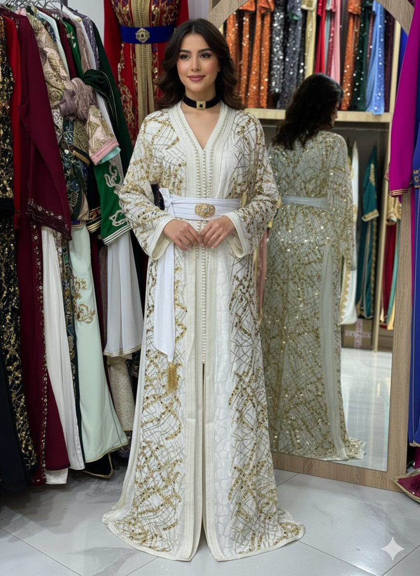 Hand-Crafted Royal Takchita - Exclusive Designer Look for Grand Occasions