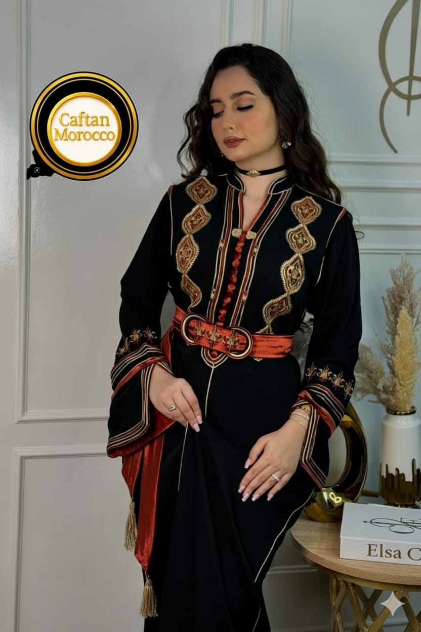 Luxury Moroccan Caftan (Caftan Marocain) - The Magic of Handmade Embroidery and Authentic Moroccan Quality.