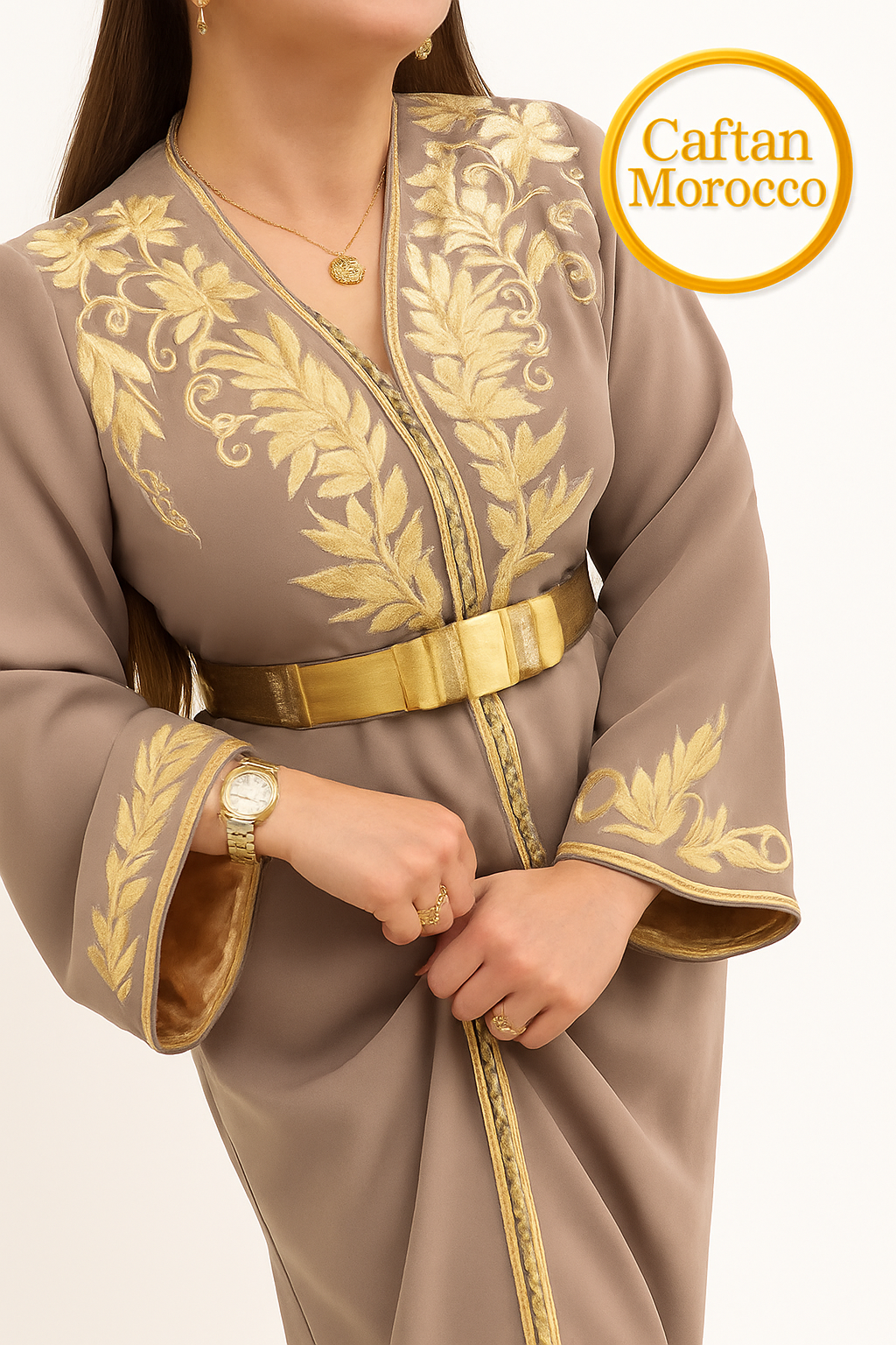 Caftan Marocain Traditionnel – Handmade Moroccan Kaftan