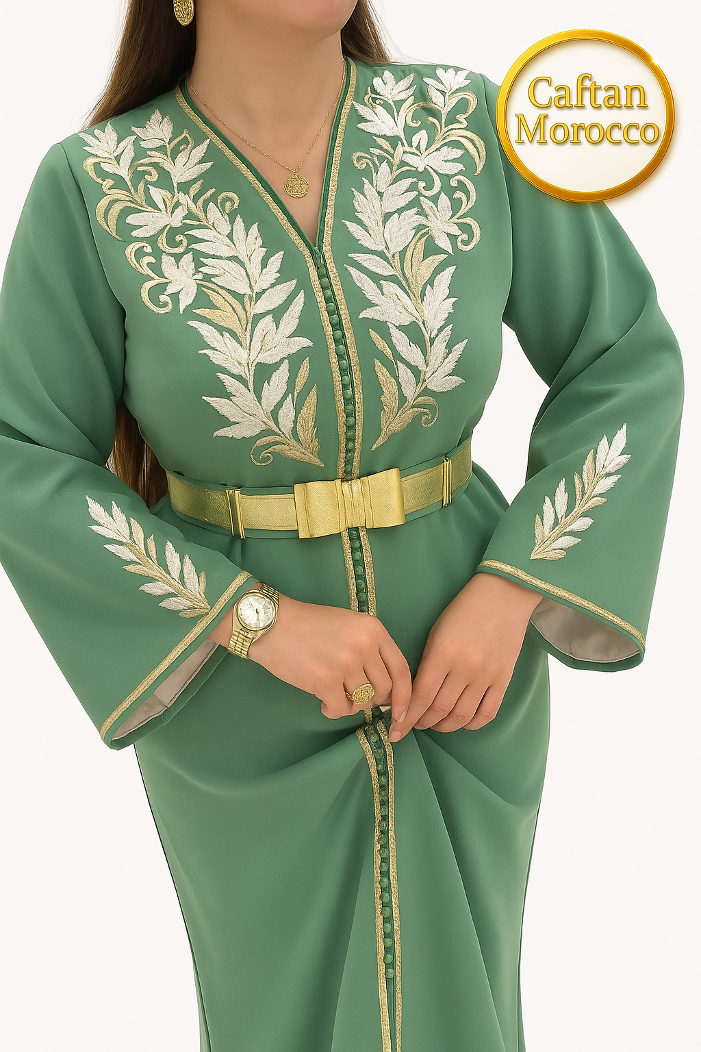 Caftan Marocain Traditionnel – Handmade Moroccan Kaftan